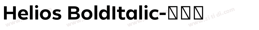 Helios BoldItalic字体转换